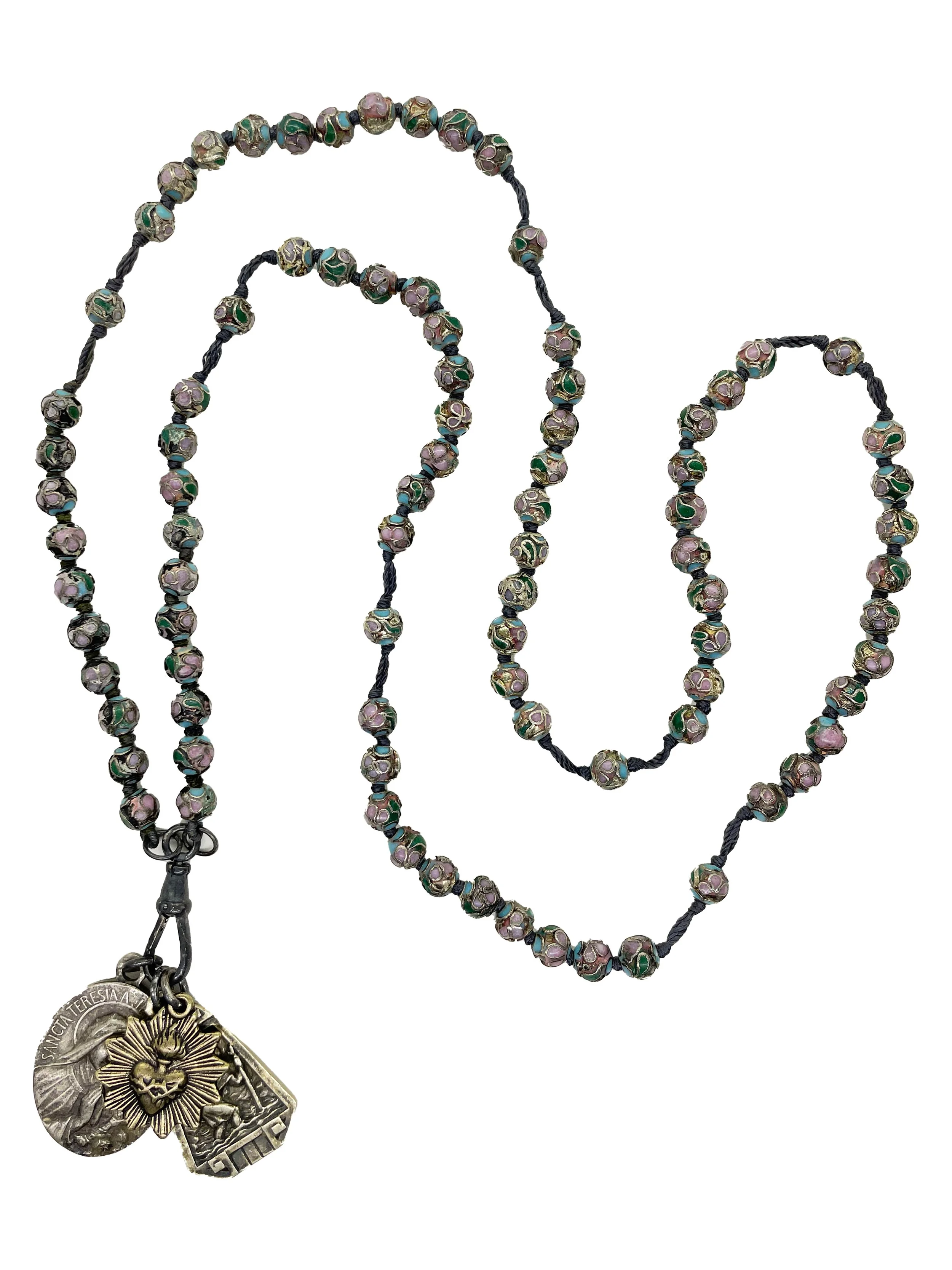 アクセサリー melyne. CONBI ROSARIO NECKLACE F22.CLOISONNÉ+ROSARY.05_CLE-